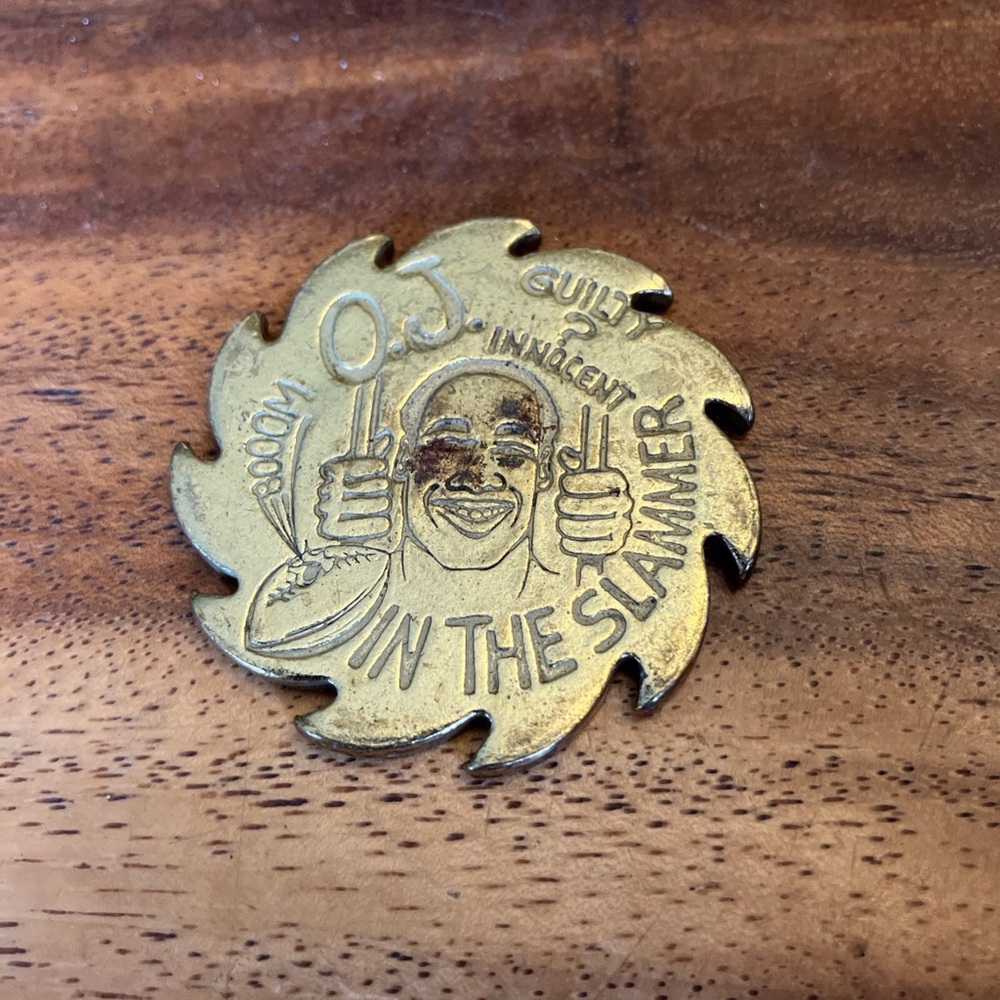 Vintage O.J. Metal POG Slammer 1990’s